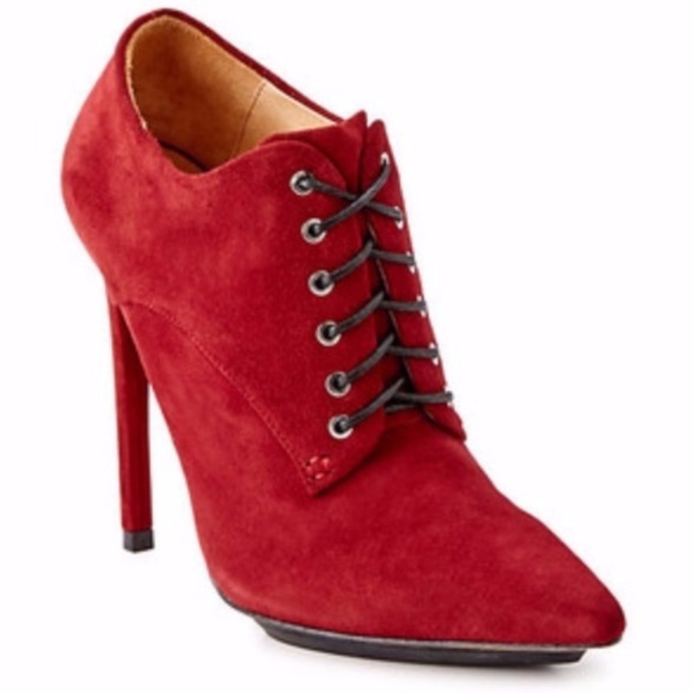 L.A.M.B. Suede Booties