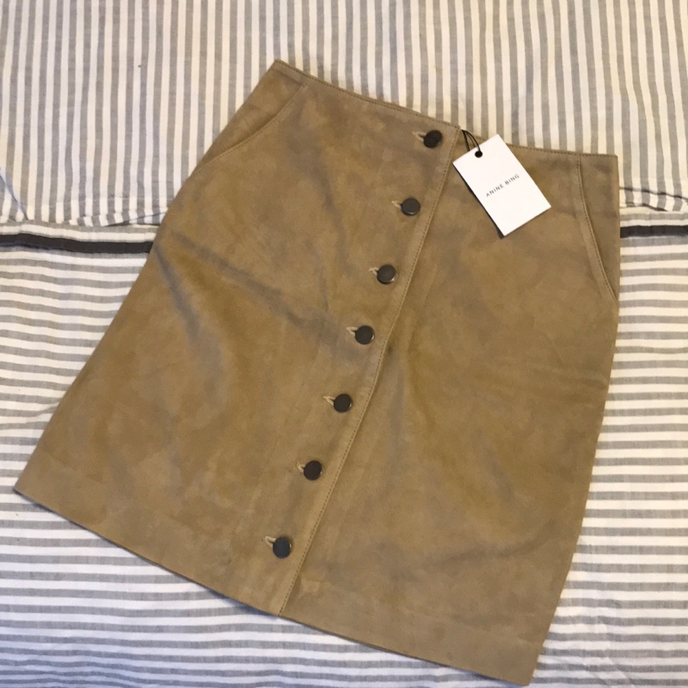 Anine Bing suede skirt NWT