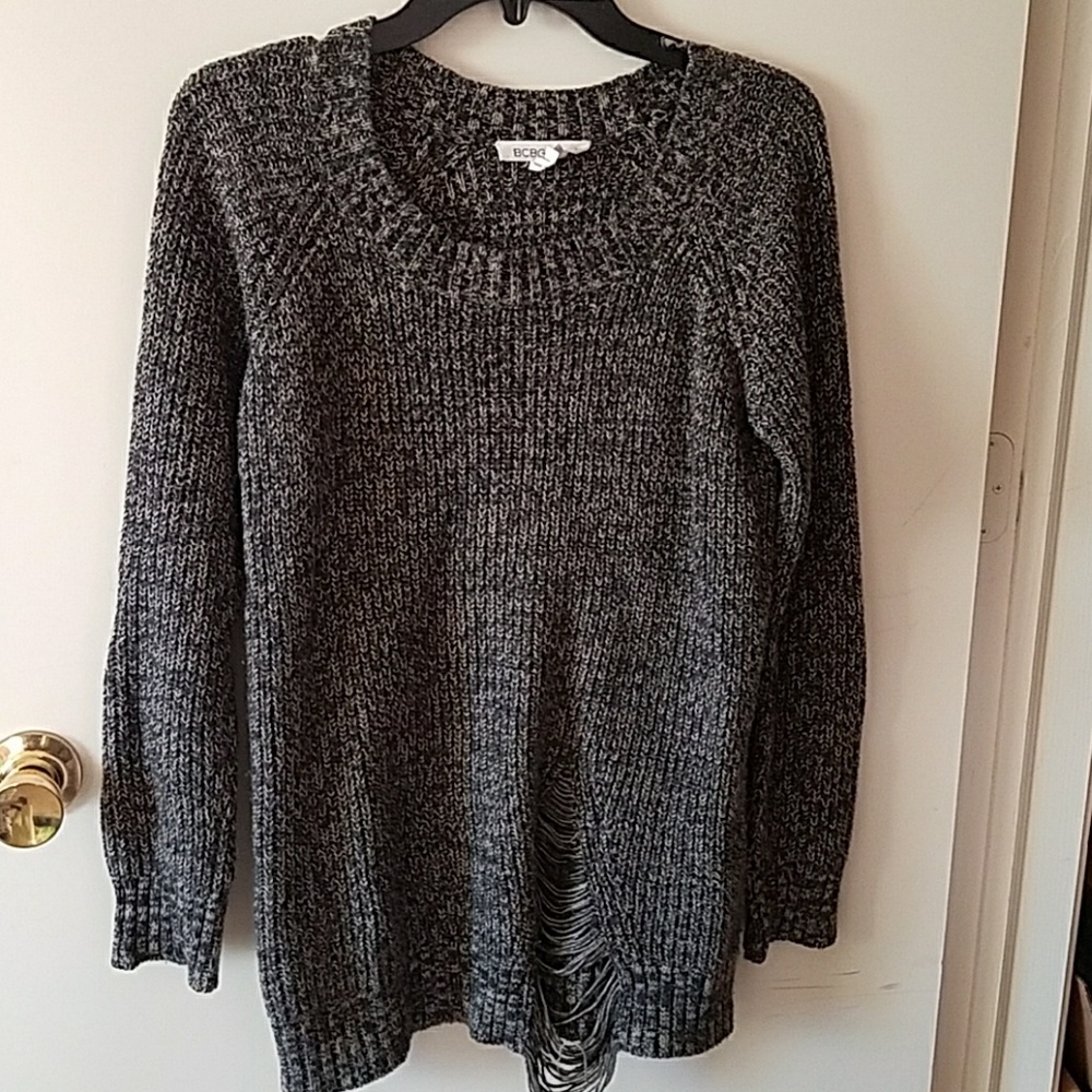 Bcbg Ribbed Crewneck Sweater XS