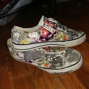 Like new ed hardy slip ons