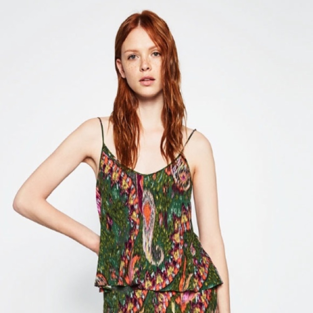 Strappy Printed Top