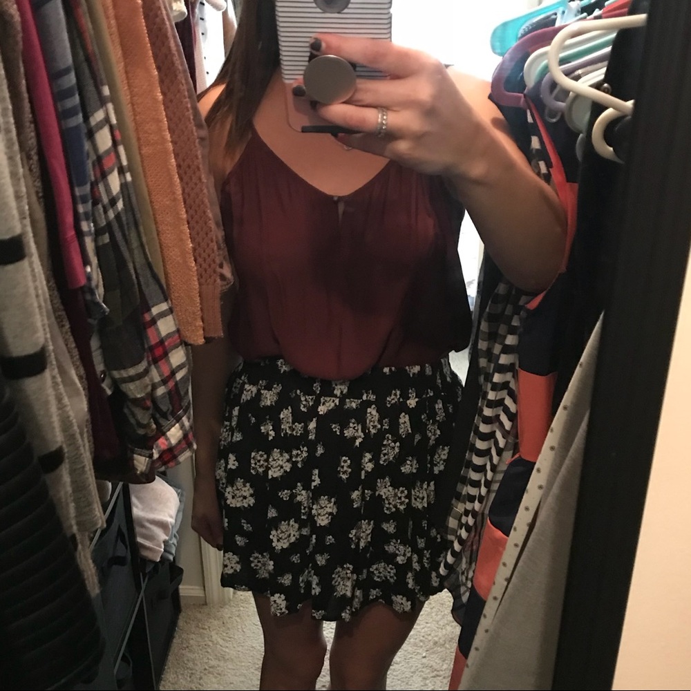 Floral Skater skirt