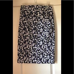 Floral pencil skirt