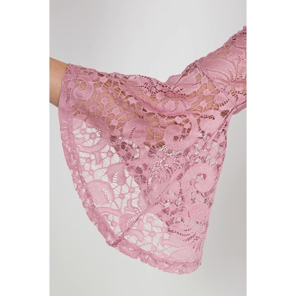 Dusty rose mini dress - Picture 3 of 4