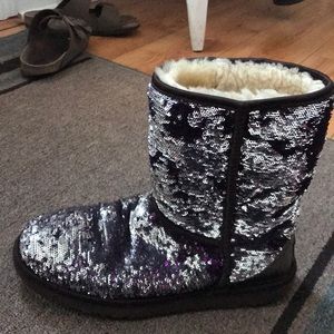 Reversible Sparkle ugg boots!