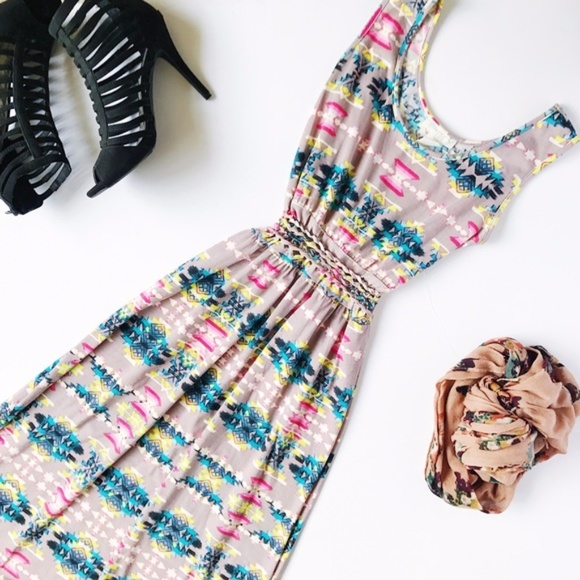 Love, Fire Tribal Sleeveless Maxi Dress - Picture 4 of 4