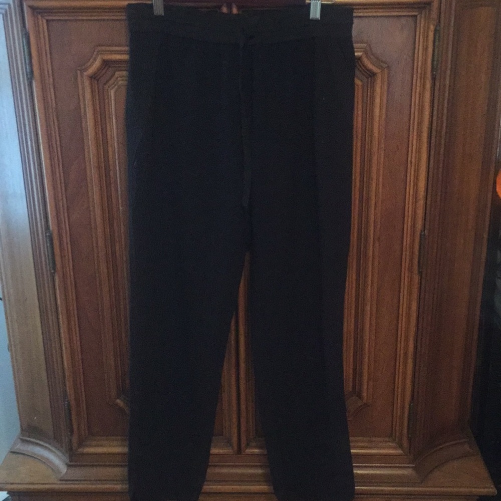 Dress these black trousers up or down