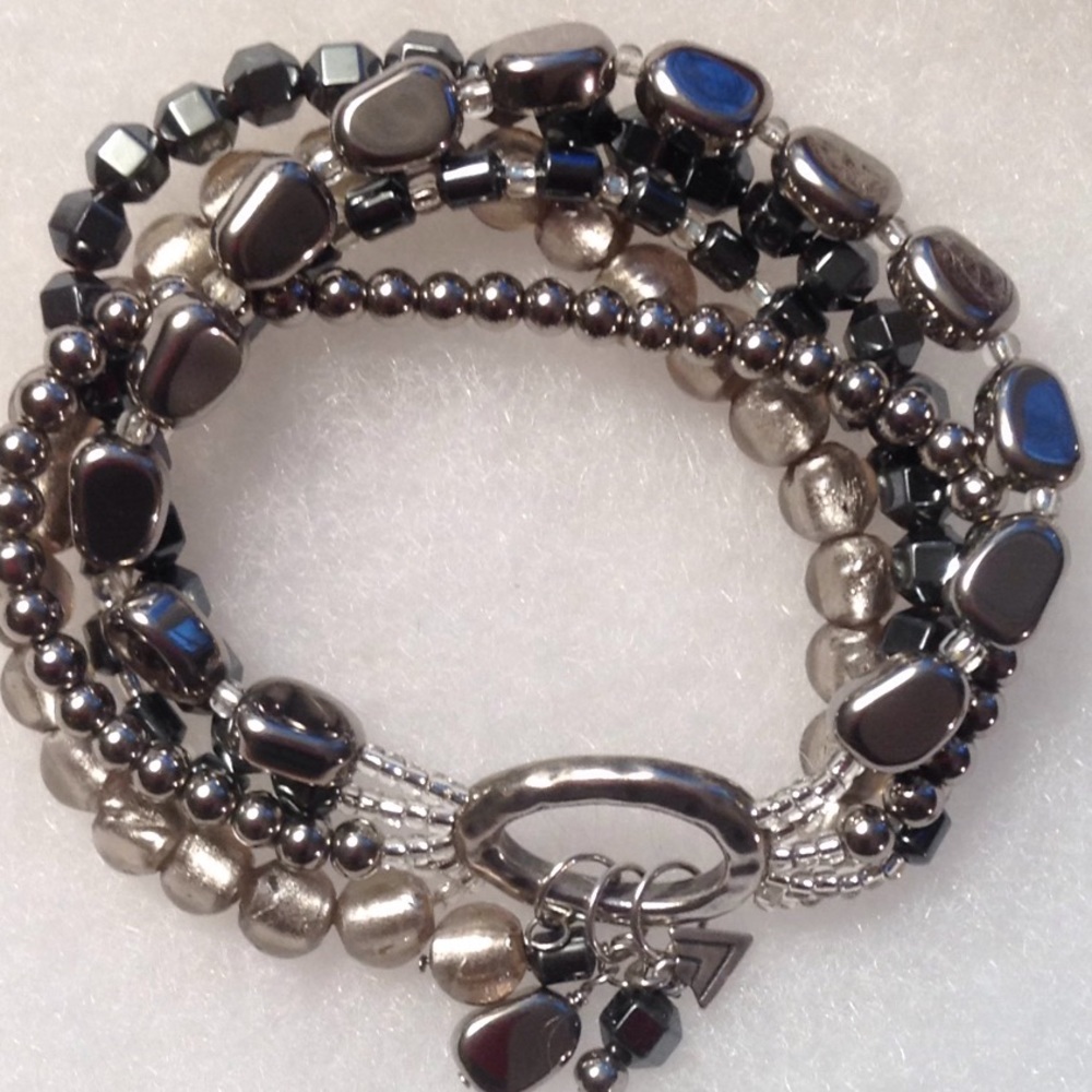 Silpada Hailstone Bracelet, Glass Bead, B1935, 925