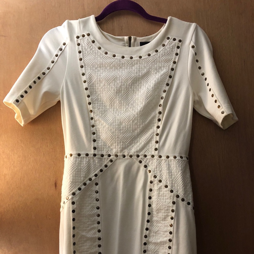 Cream studded BCBG dress