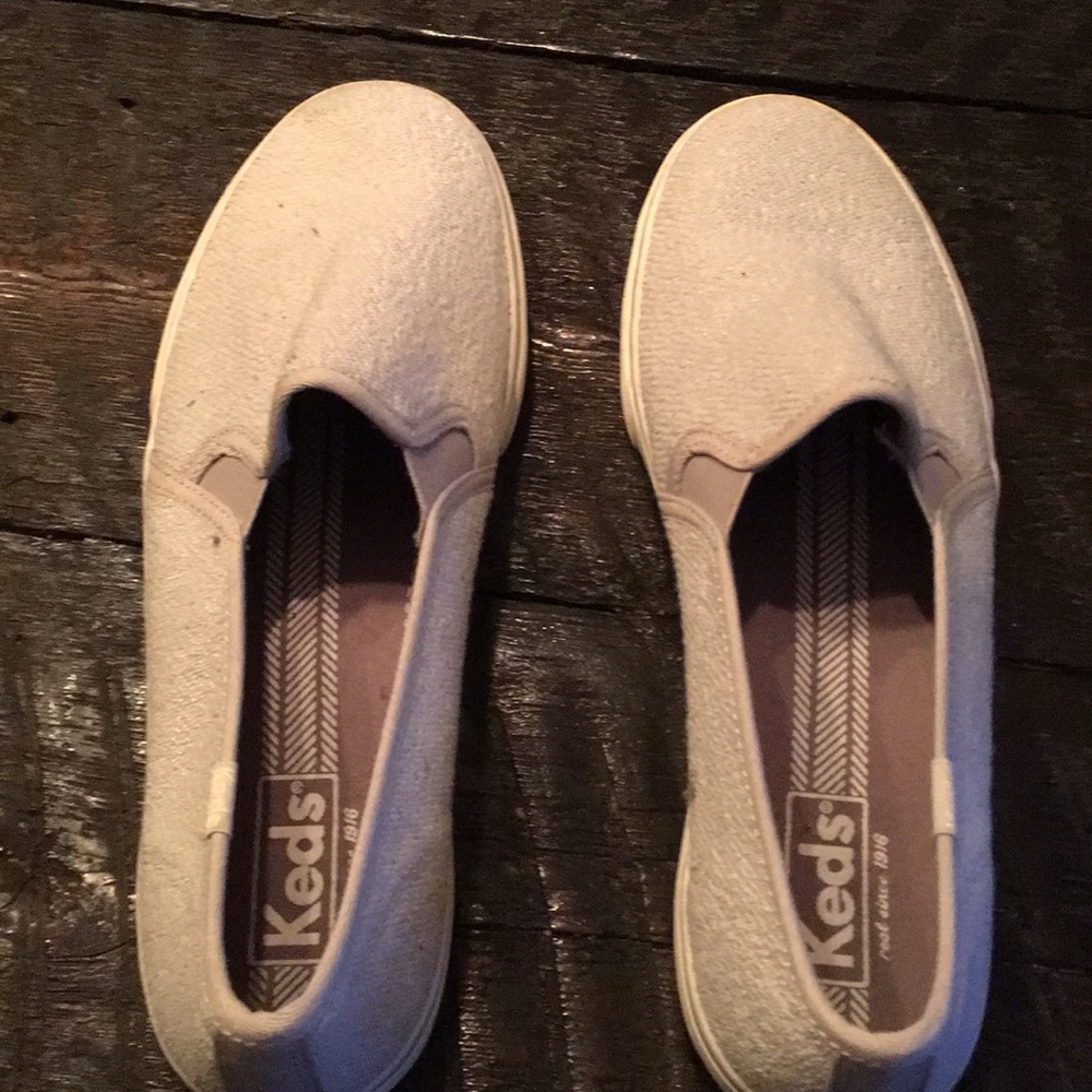 Keds canvas slip on sneakers