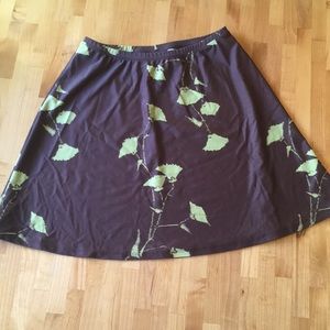 Patagonia Water Girl floral ginkgo leaf skirt
