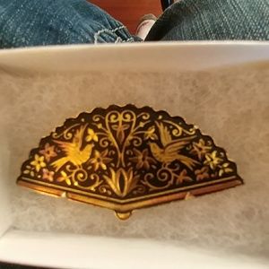 Vintage Damascene Brooch Pin