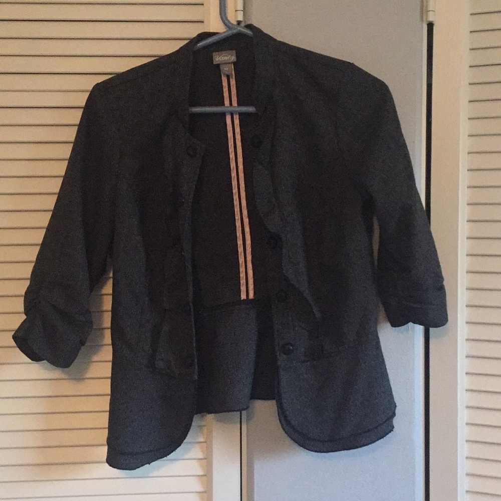 Ruffled Blazer