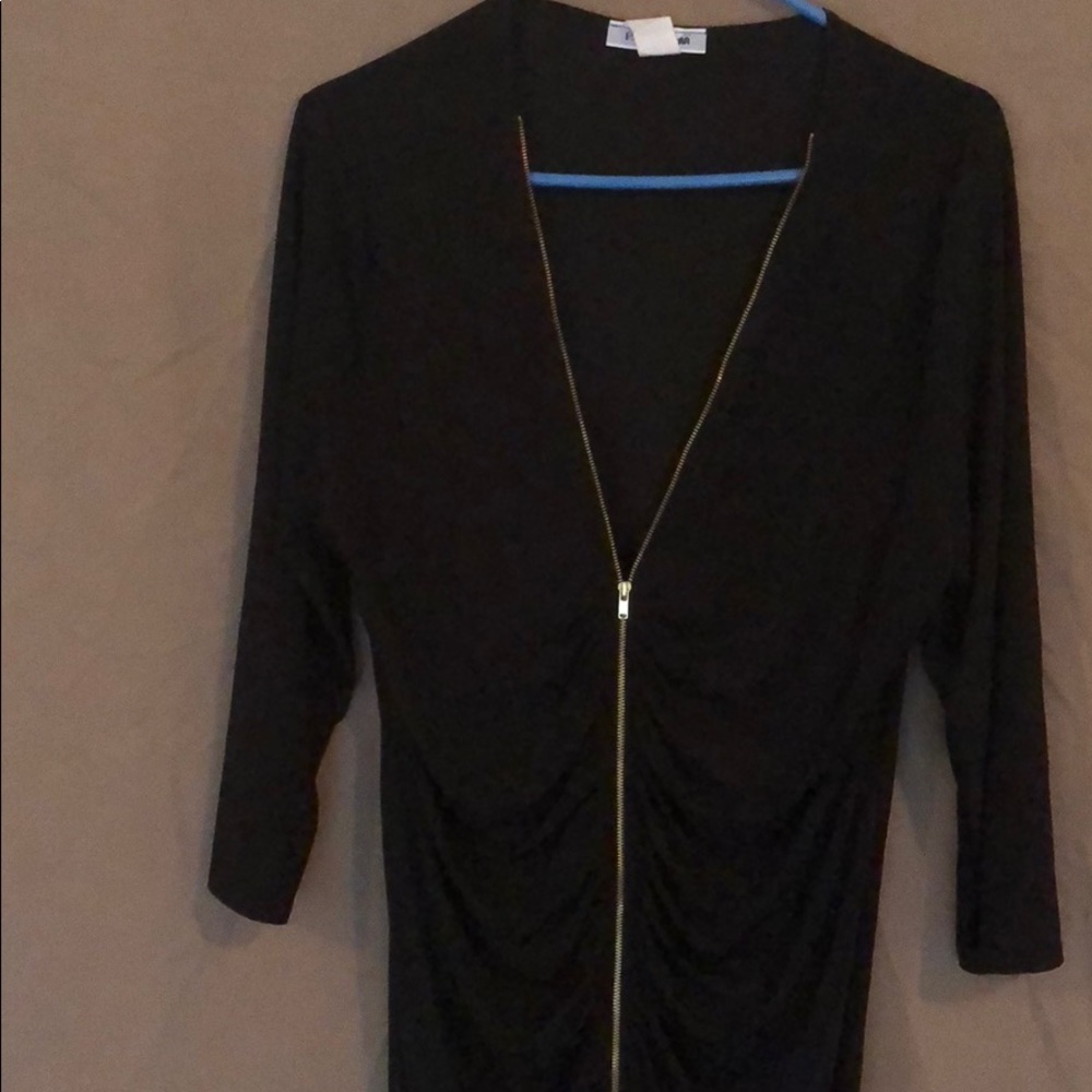 Black Polyester Body Dress!