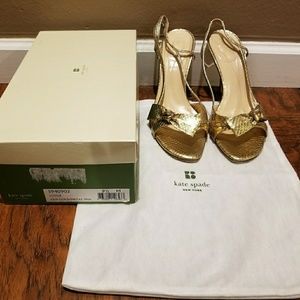 Kate Spade Gold Heels
