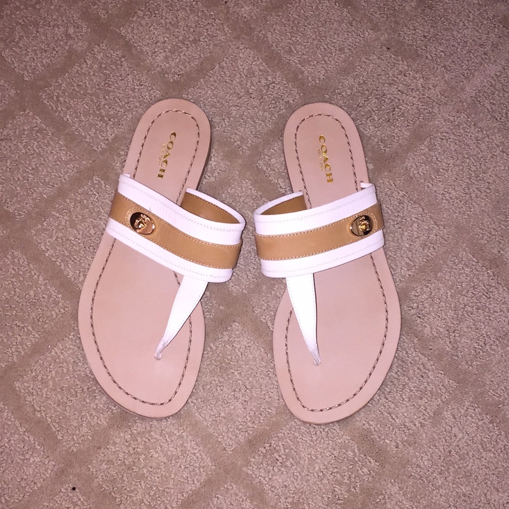 Coach flip flops