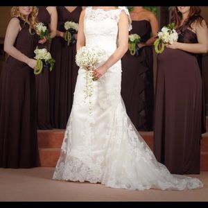 Casablanca Bridal Ivory Lace Wedding Dress