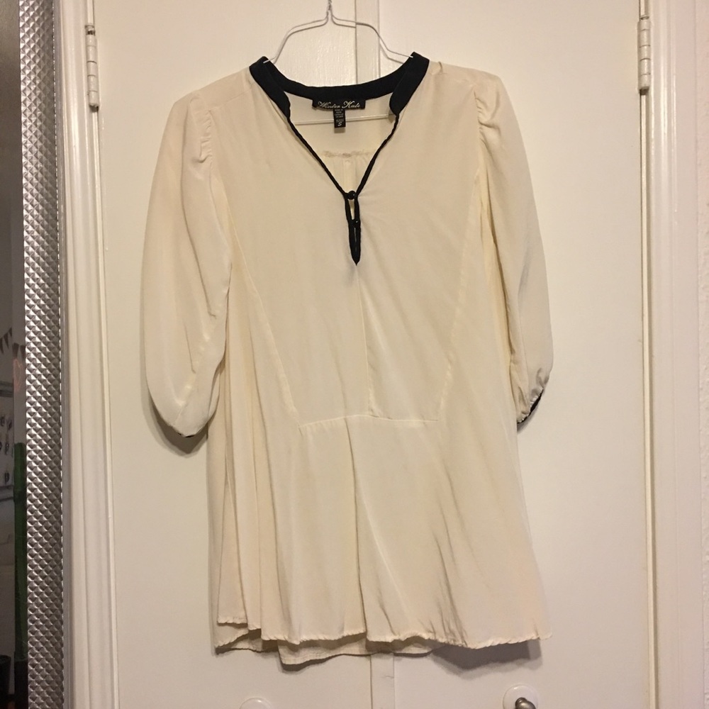 Winter Kate Off White Tuxedo Dress - S