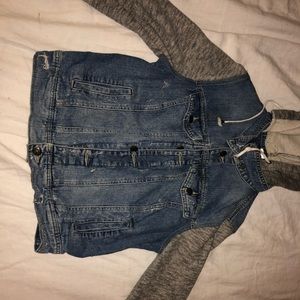 Free People Distressed Denim Jacket