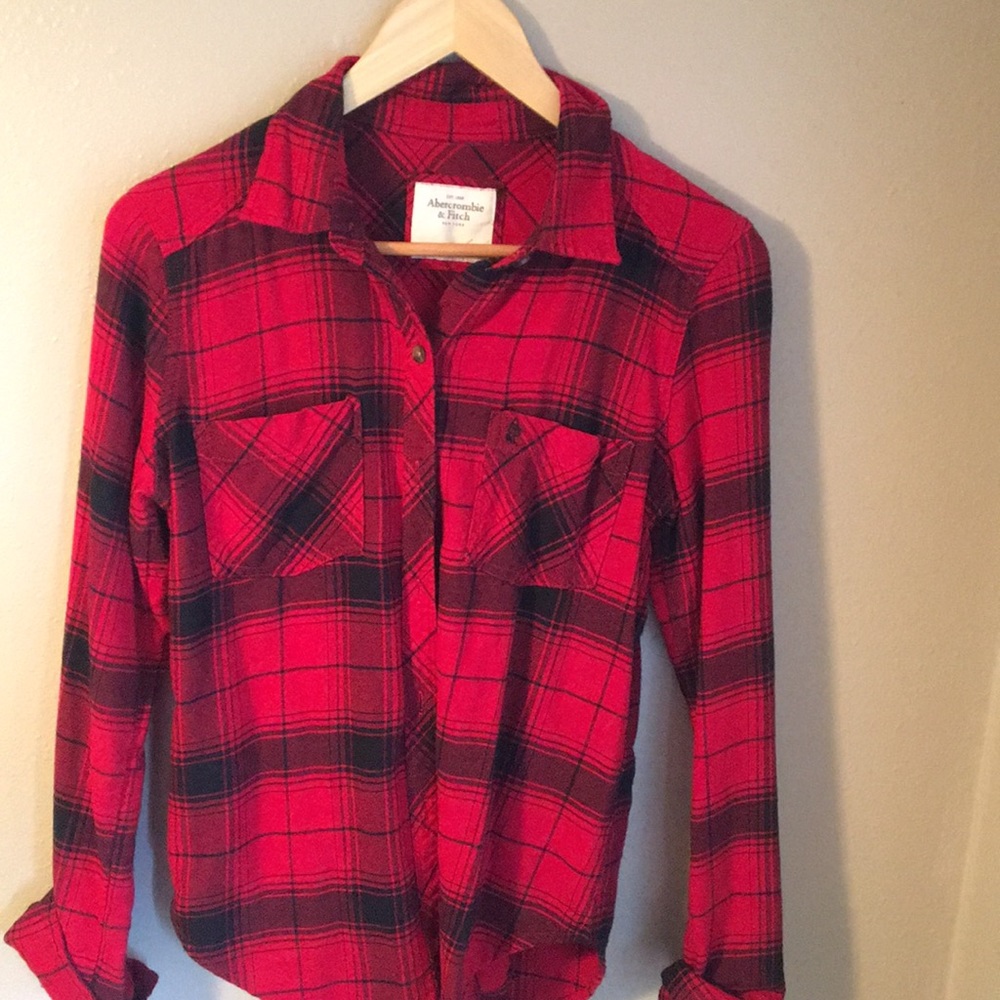 Abercrombie and Fitch plaid button up