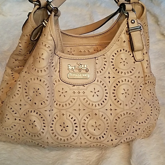 Coach Handbags - Coach cream bag