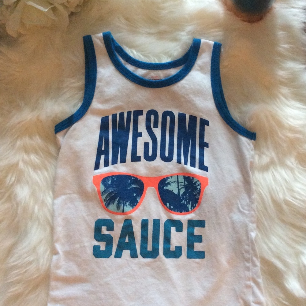 NWOT Boys 6 Sunglasses Awesome Sauce Tank Top