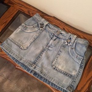 American Eagle size 4 jean mini skirt