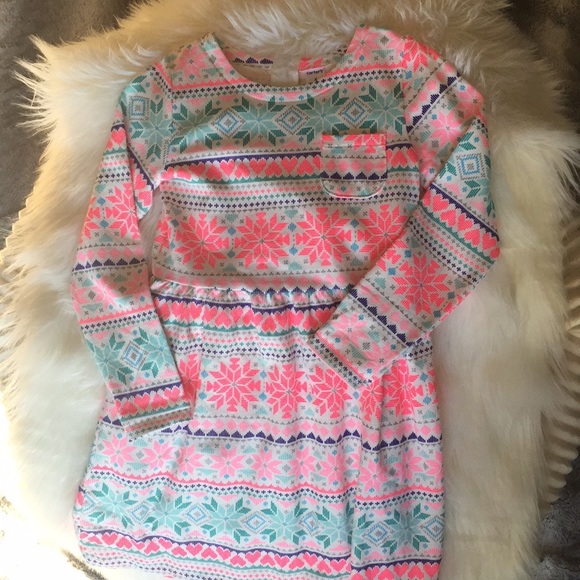 Carters long sleeve girls sweater dress, 6 - Picture 2 of 5