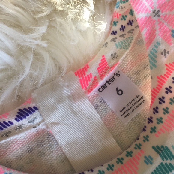 Carters long sleeve girls sweater dress, 6 - Picture 4 of 5