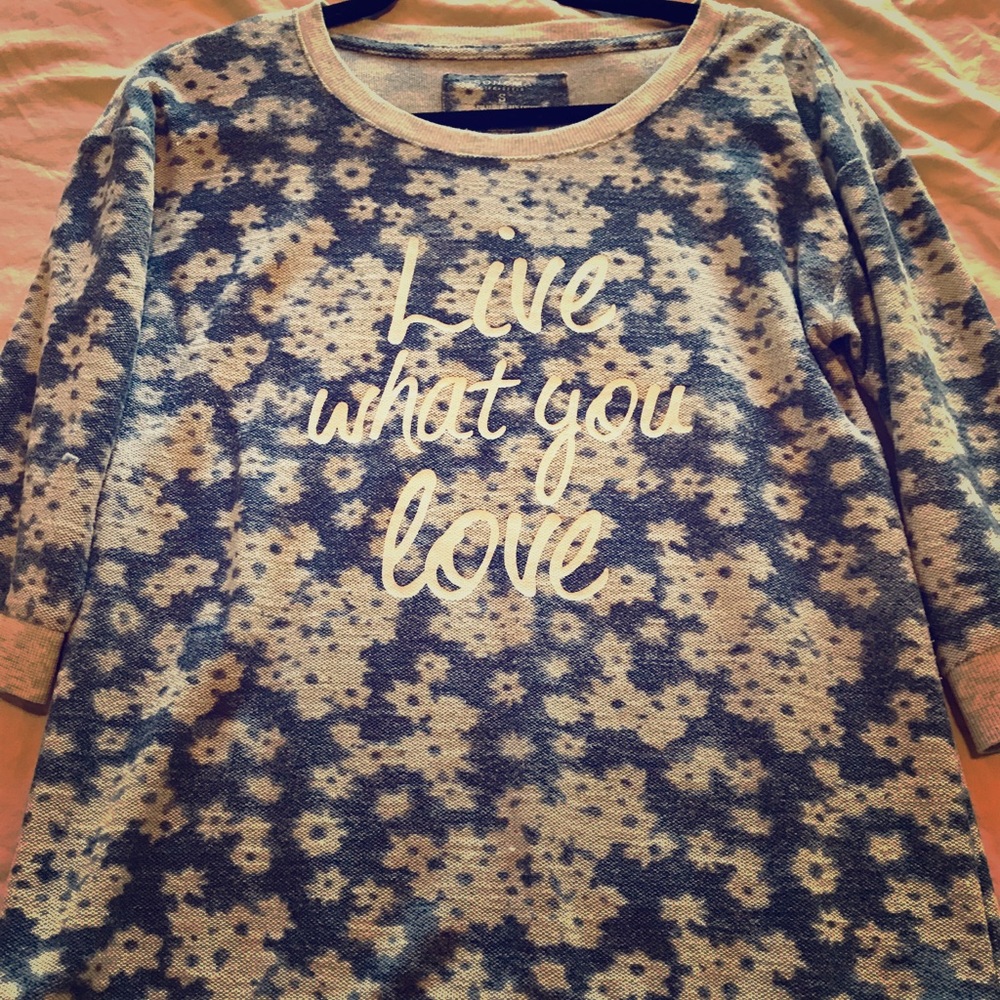 Sonoma 3/4 Sleeve Crew Sweatshirt