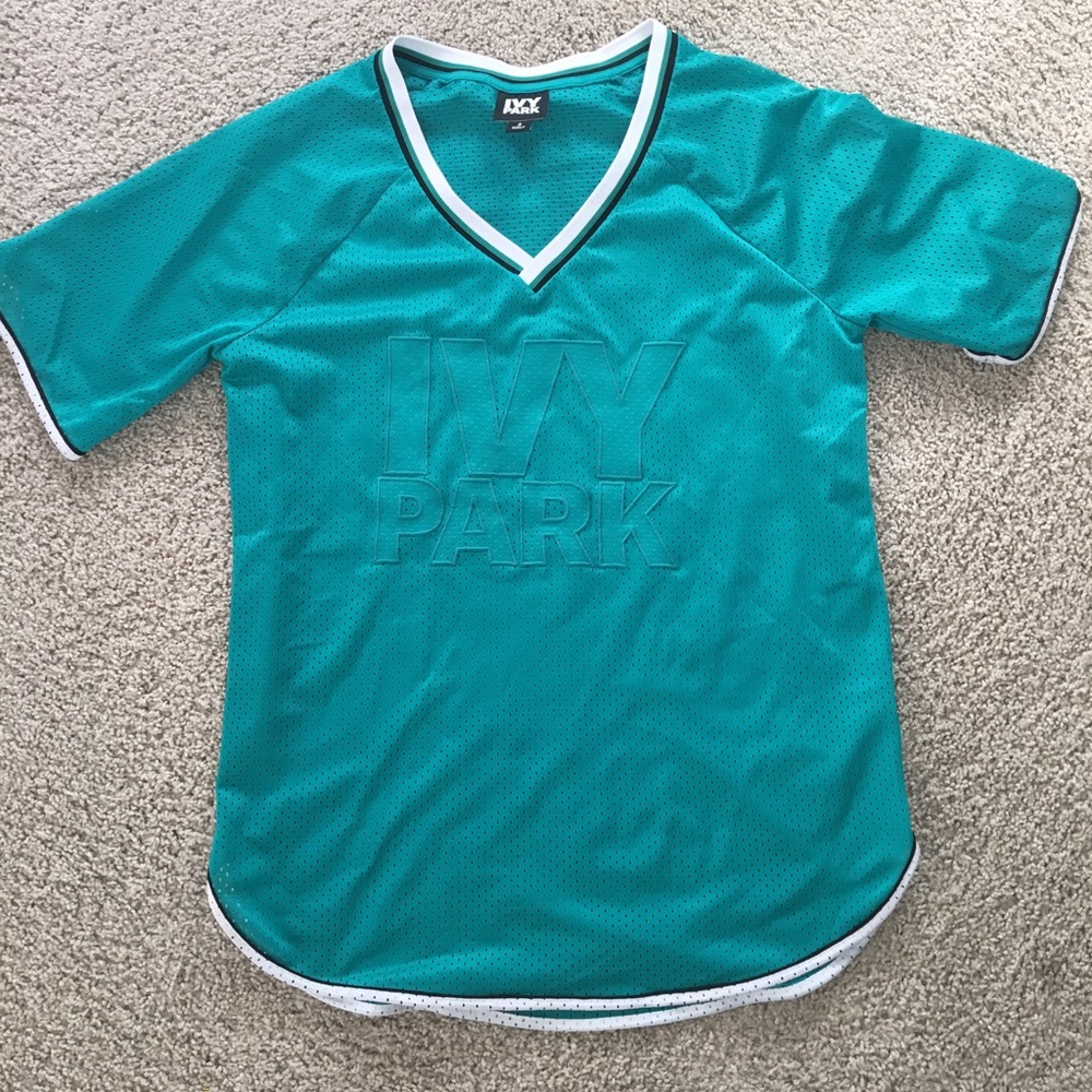 Ivy Park Logo Mesh Oversized Tee