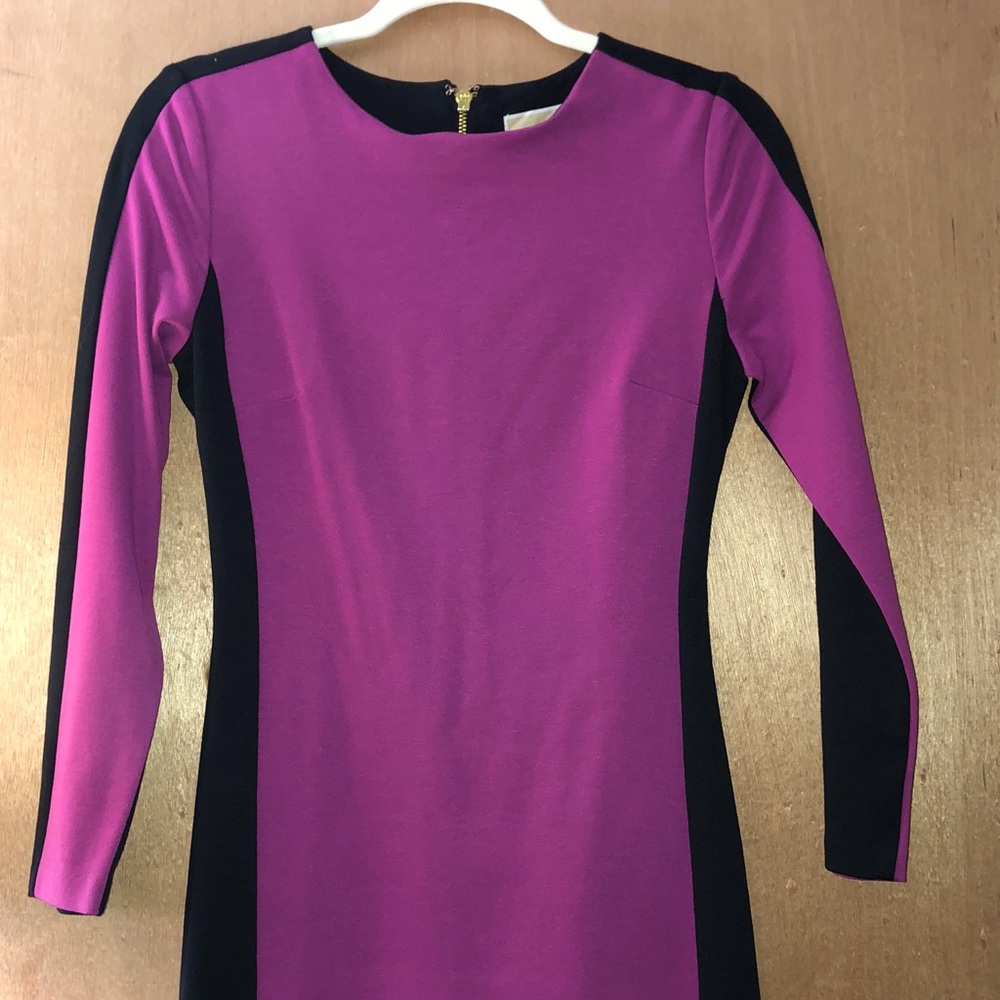 Michael Kors fuchsia & black dress