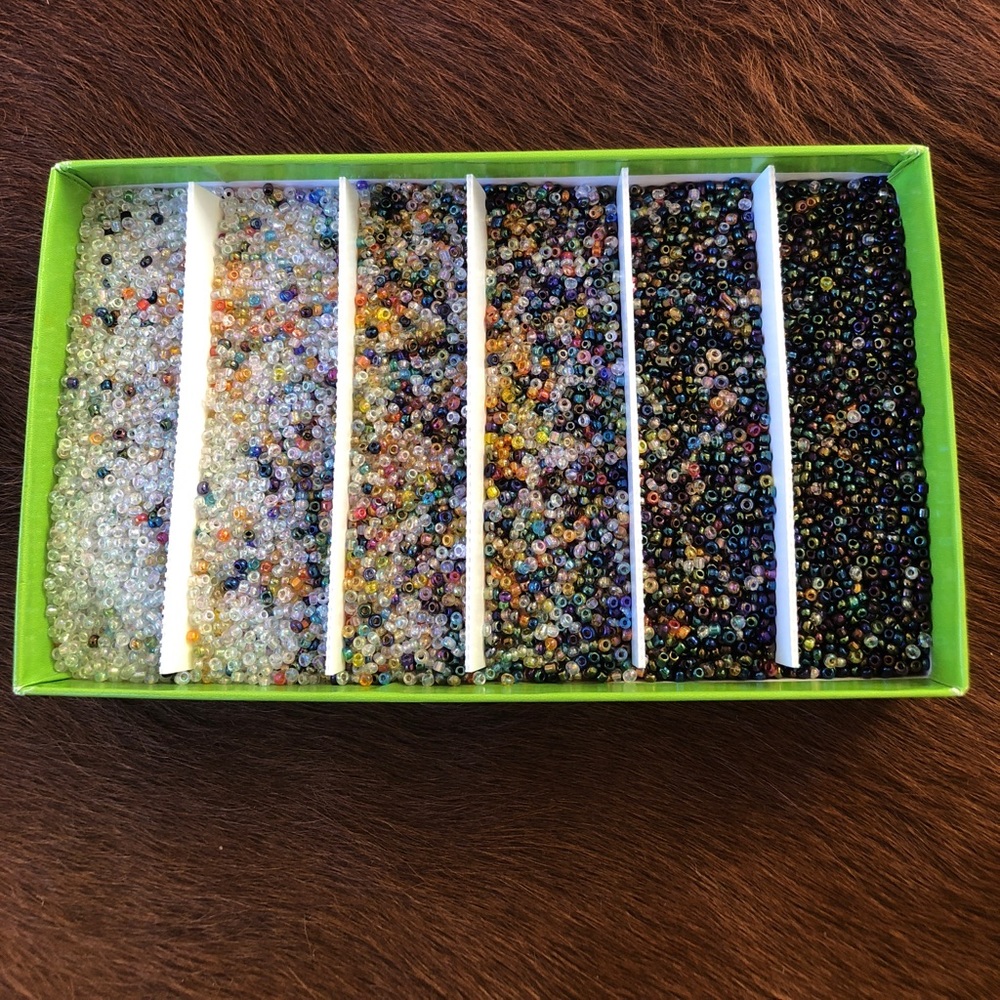 Thousands of multi colored beads for crafting 🌸