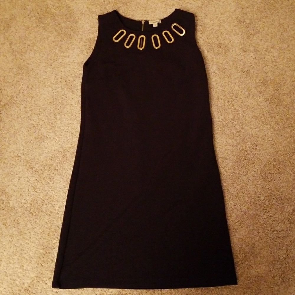 Navy blue A-lined dress
