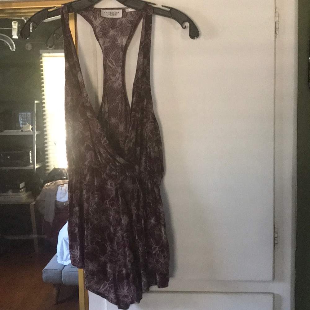 Maroon printed romper