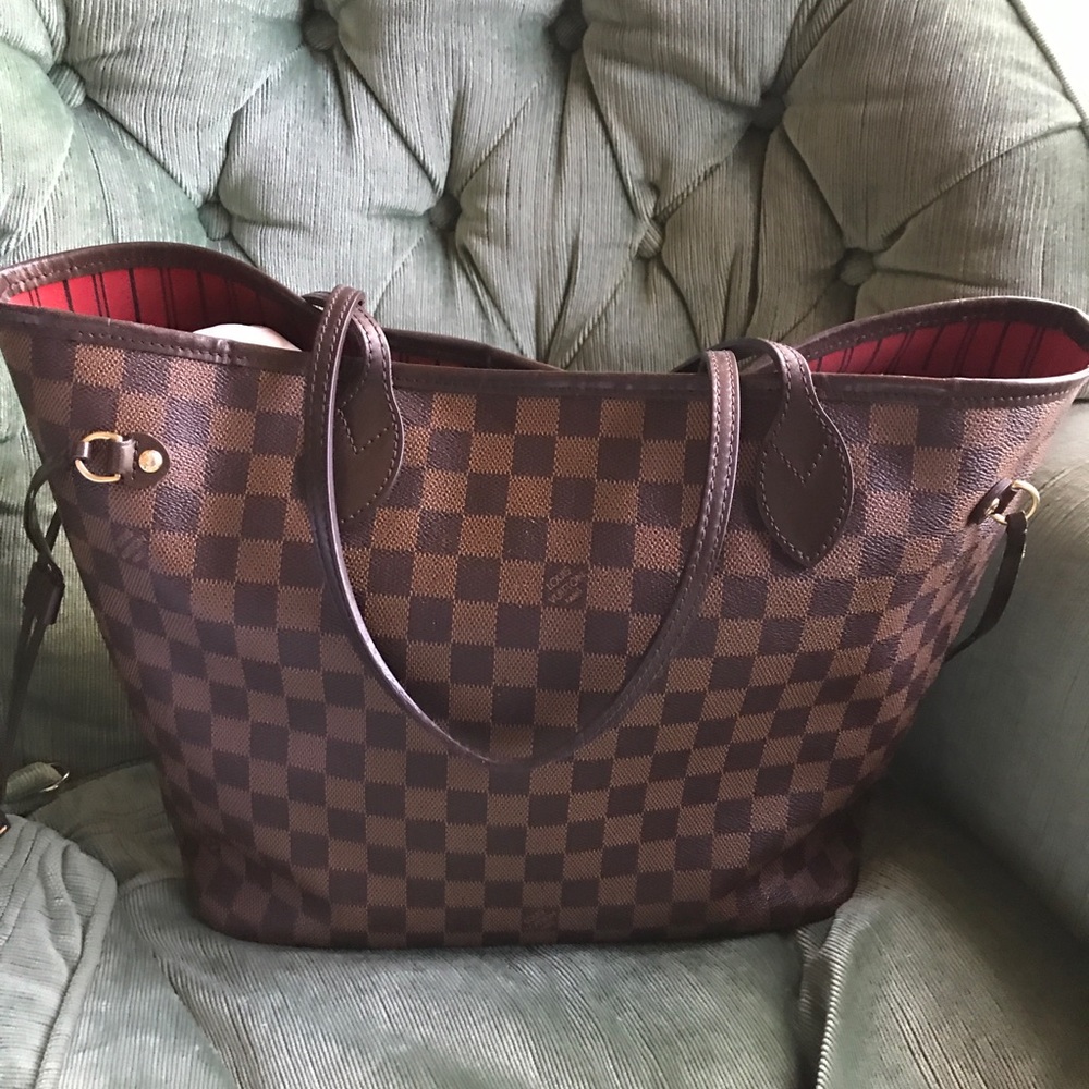 Louis Vuitton Neverfull MM Damier Ebene tote bag