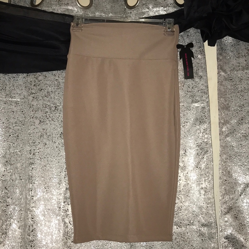 Beige Pencil Skirt (NEVER WORN)