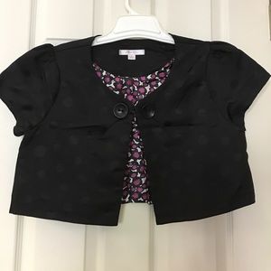 Xhilaration black dot bolero shrug