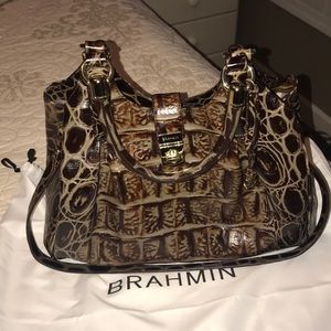 Brahmin like new fall tortoise handbag.