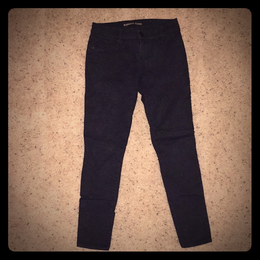 Express black jeggings