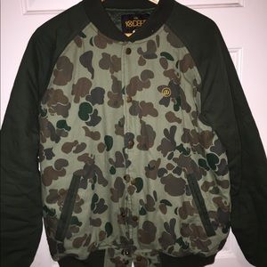 10 Deep Camouflage Varsity Bomber