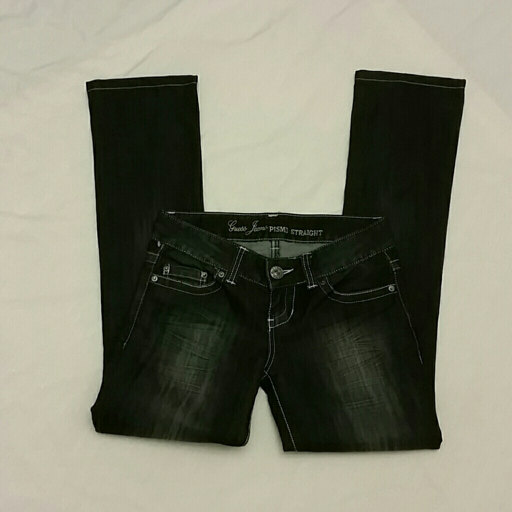 Guess Jeans Black Curvy 26 Pismo Straight
