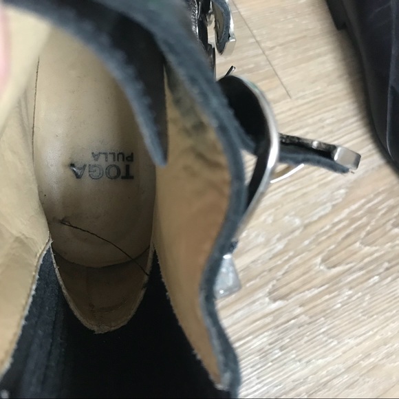 Toga Pulla Leather Western Multi Strap Boots - Picture 4 of 8