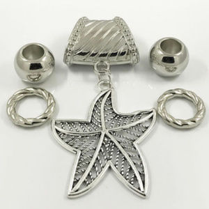 "SOLDOUT"   Shine Star Fish ~ Scarf Ring Pendant