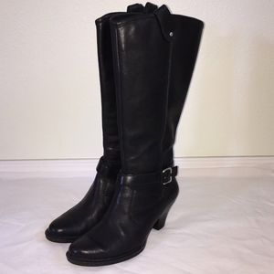 Born Black Leather Riding Boots Size 6.5 EUC