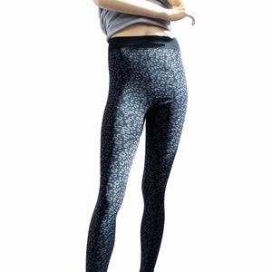 Women Leopard Print Black One Size Fleece Winter