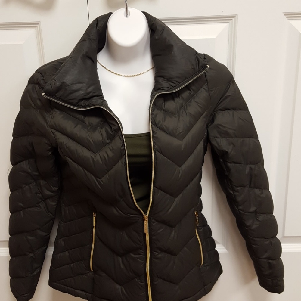 Michael Kors kahki color Down Jacket