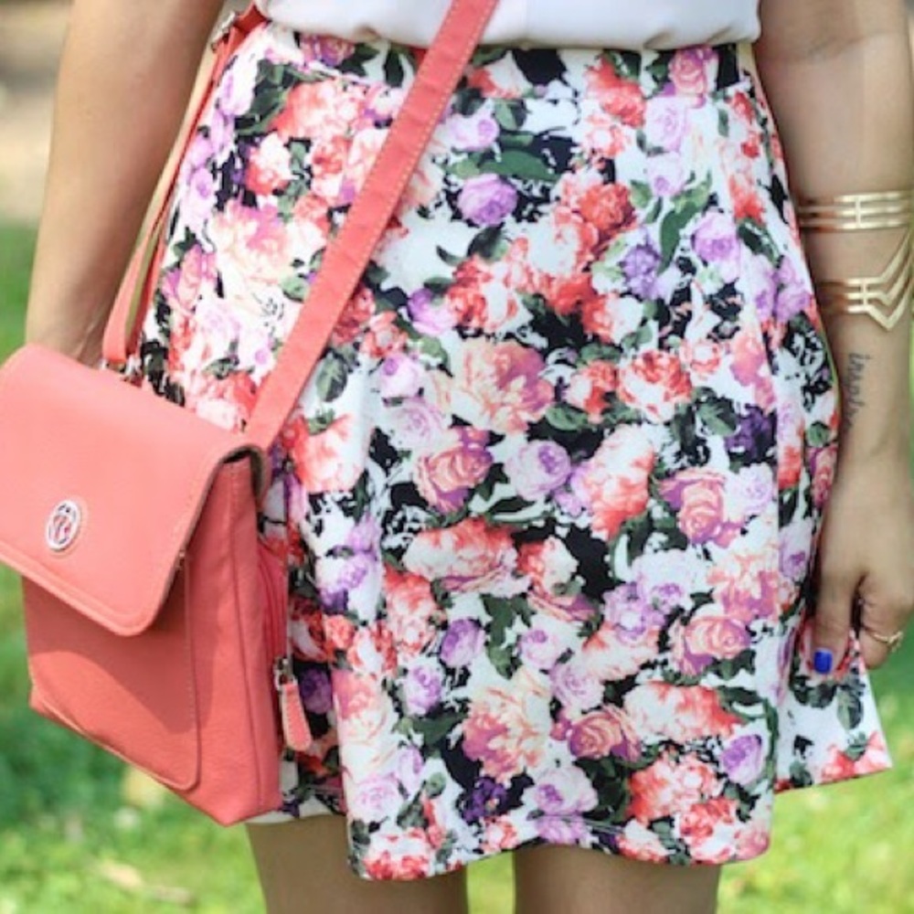 Floral Skater Skirt