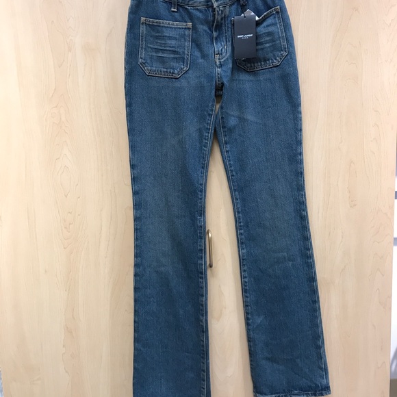 front pocket flare jeans