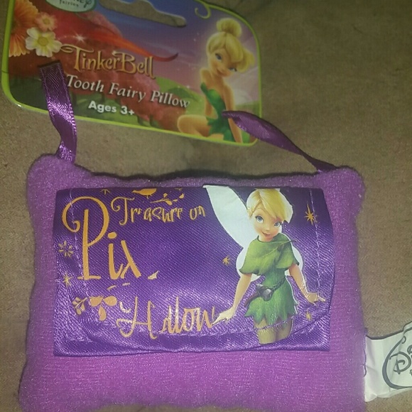 Purple Disney Tinkerbell Tooth Fairy Pillow - Picture 1 of 5